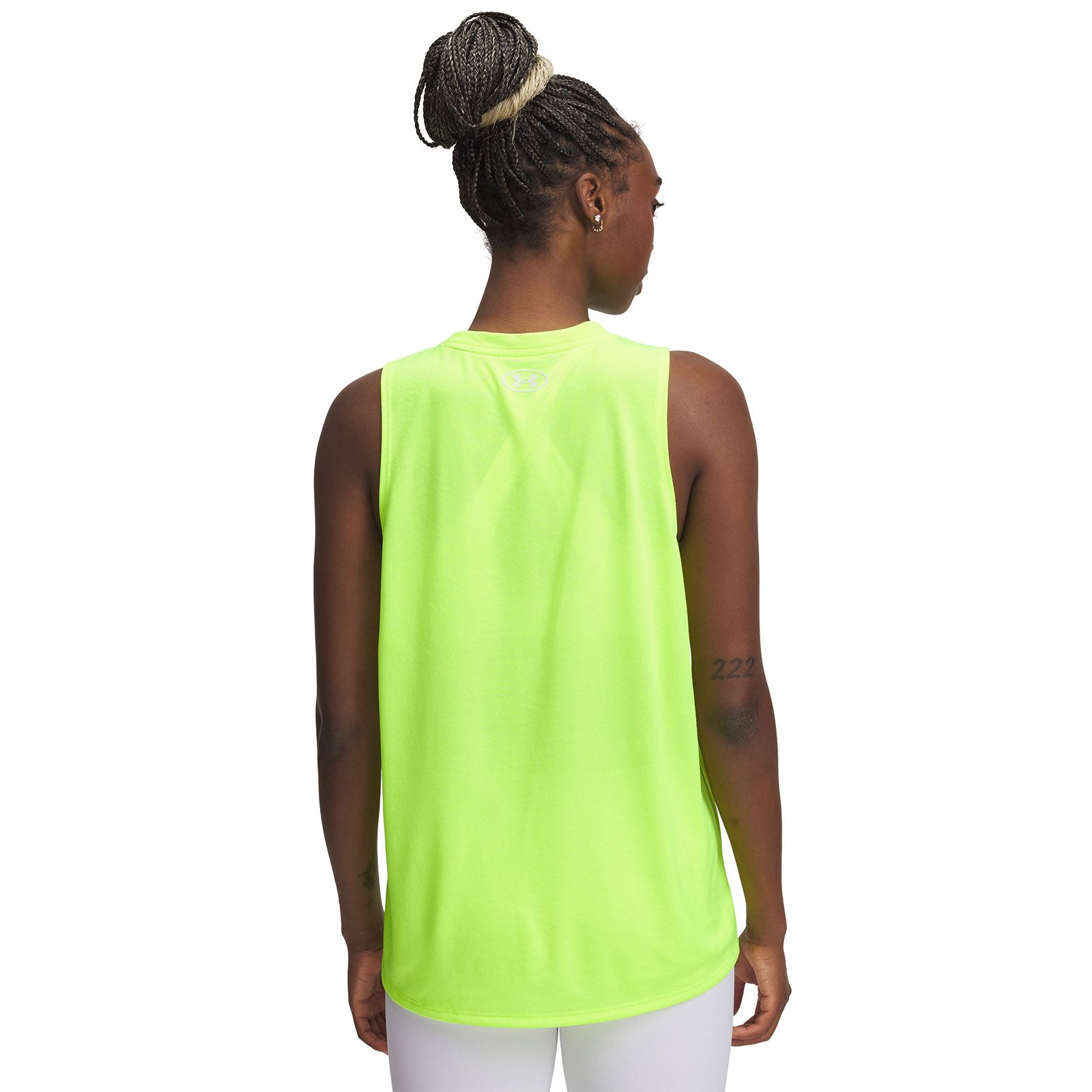 Polera sin mangas Under Armour tech amarillo para mujer