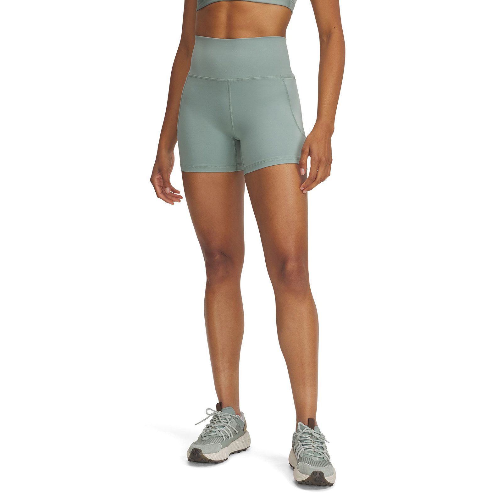 Calzas Under Armour meridian middy verde para mujer