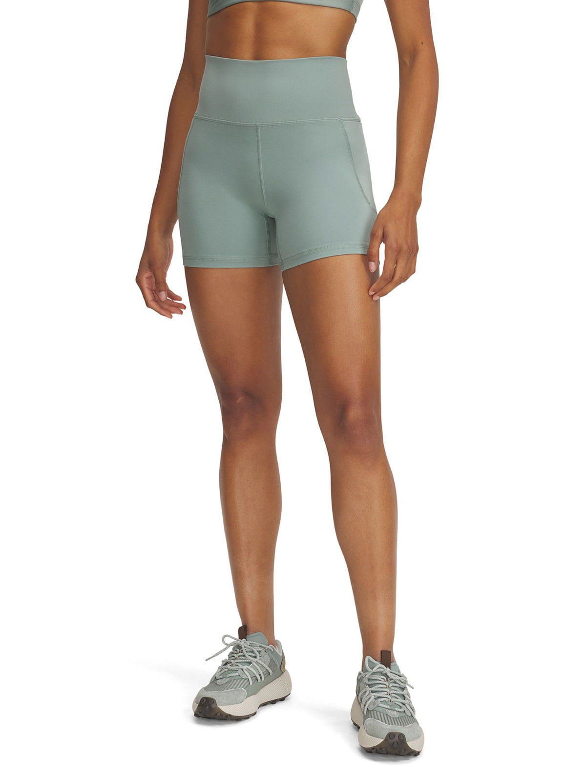 Calzas Under Armour meridian middy verde para mujer