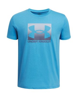 Polera manga corta Under Armour boxed sports azul para niños