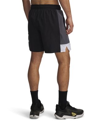 Shorts UA Zone 7" Woven negro para hombre