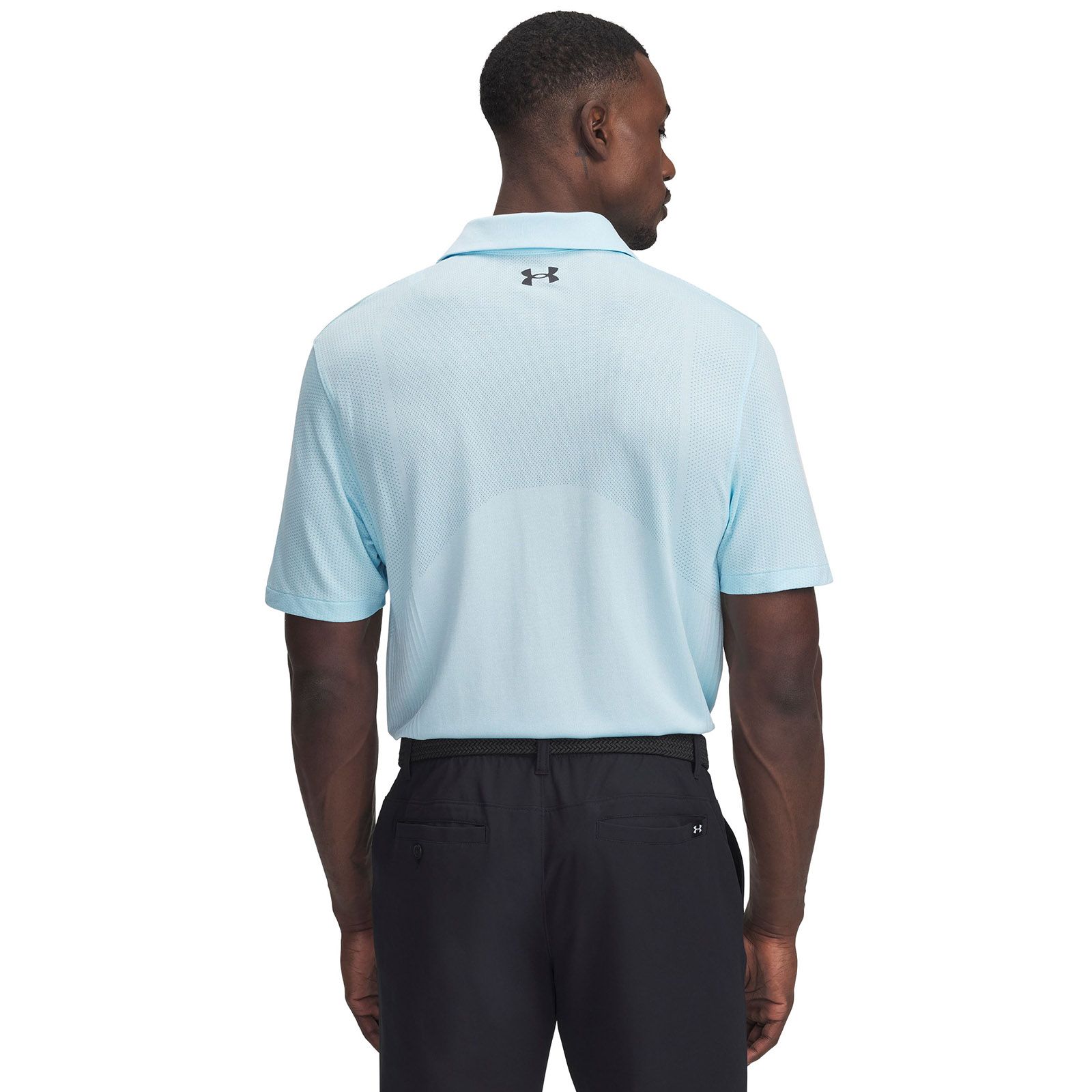 Polera manga corta UA Drive azul para hombre