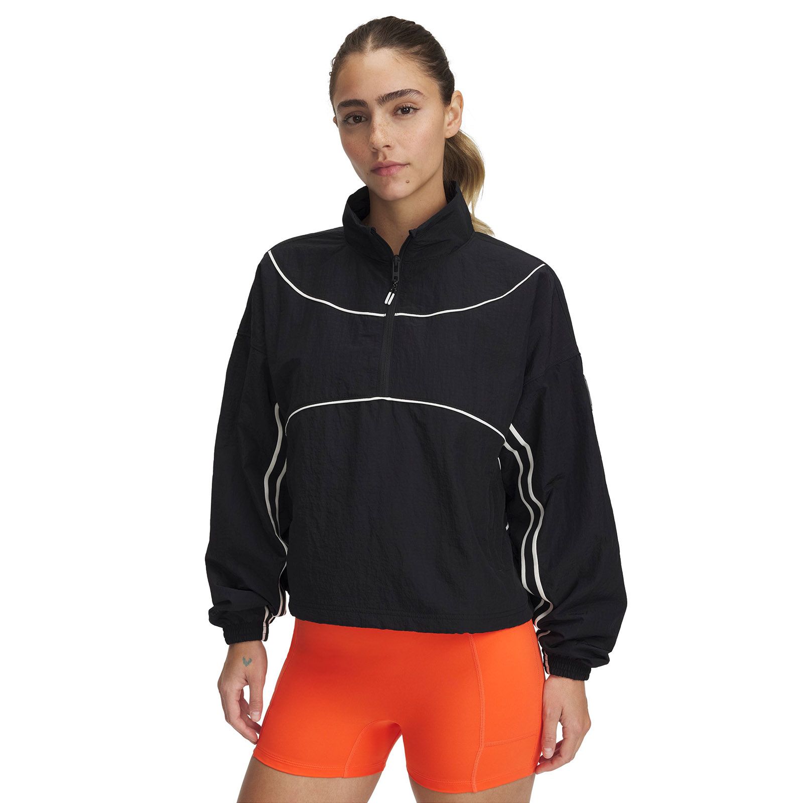 Chaqueta UA Run 96 negro para mujer