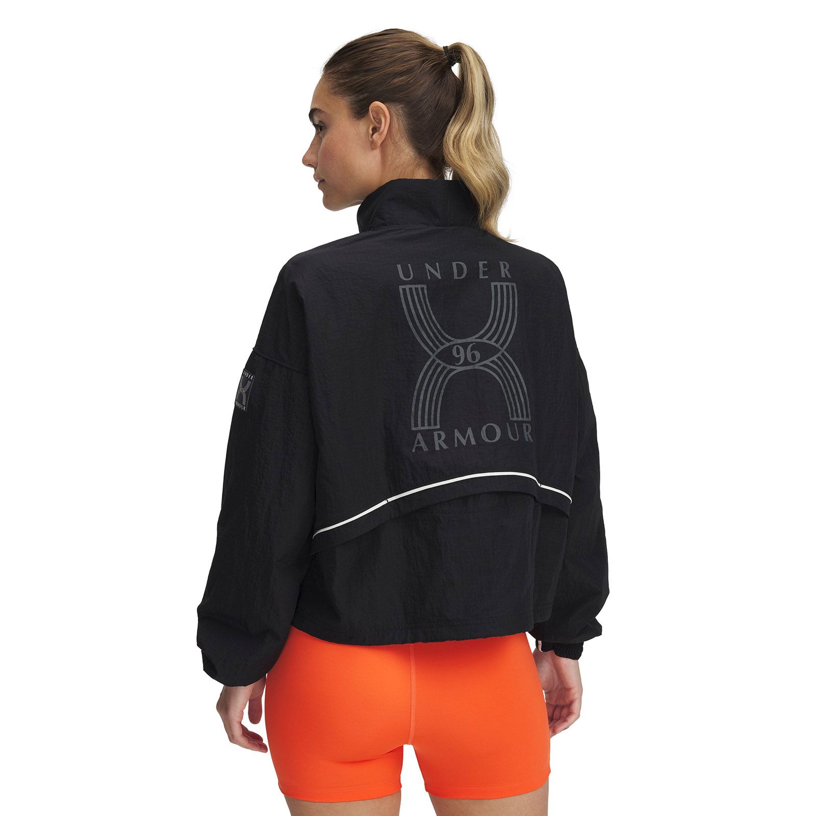 Chaqueta UA Run 96 negro para mujer