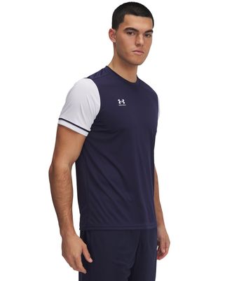 Polera manga corta UA Challenger azul para hombre