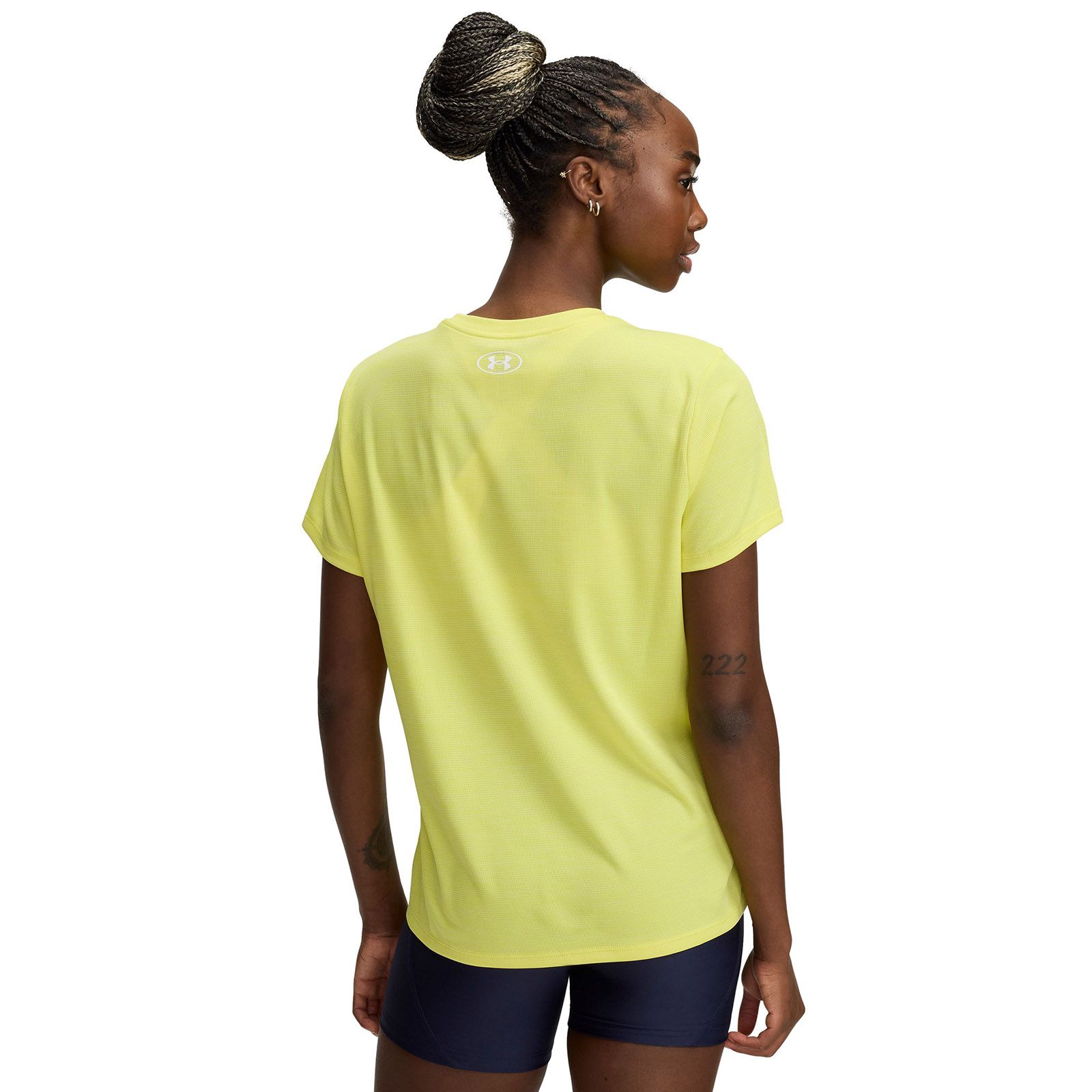 Polera manga corta Under Armour tech amarillo para mujer