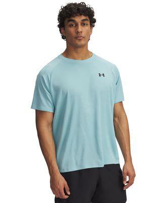 Polera manga corta Under Armour tech azul para hombre