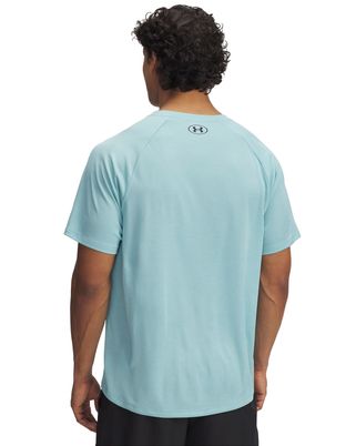 Polera manga corta Under Armour tech azul para hombre