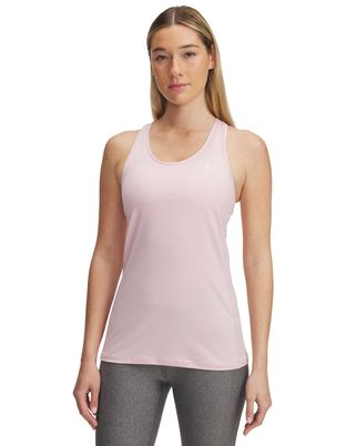 Polera sin mangas Heatgear armour racer rosado para mujer Under Armour