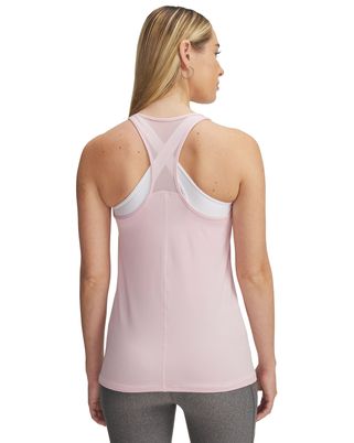 Polera sin mangas Heatgear armour racer rosado para mujer Under Armour