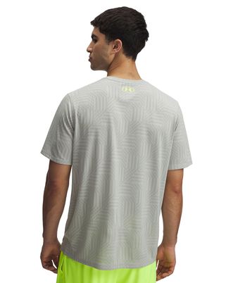Polera manga corta Under Armour tech vent geotessa verde para hombre