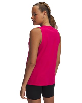 Polera sin mangas Under Armour Rival muscle tank rosado para mujer