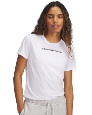 Polera manga corta Under Armour tech pth blanco para mujer