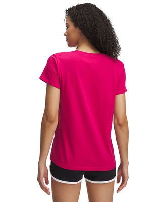 Polera manga corta Under Armour Rival rosado para mujer
