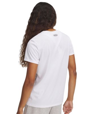 Polera manga corta Under Armour tech pth blanco para mujer