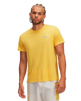 Polera manga corta UA Trail Run amarillo para hombre