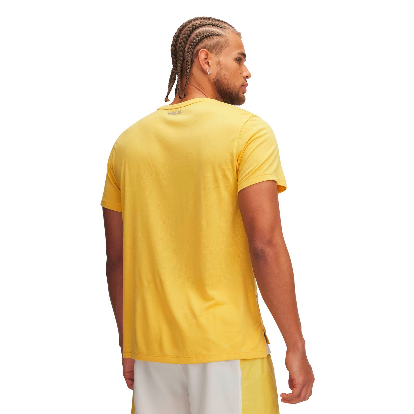 Polera manga corta UA Trail Run amarillo para hombre