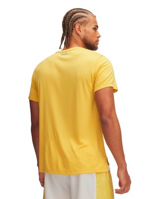Polera manga corta UA Trail Run amarillo para hombre