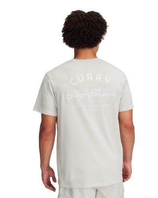 Polera manga corta UA Curry blanco para hombre