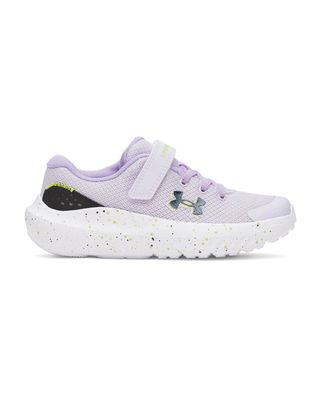 Zapatilla Running Niña Preescolar Surge 4 AC Morado Under Armour