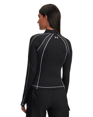 Primera capa superior para Mujer ColdGear Textured 1/2 zip Negro Under Armour