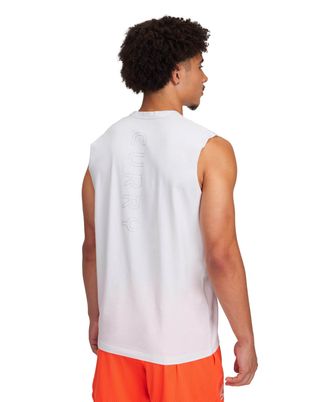 Polera sin mangas Curry blanco para hombre Under Armour