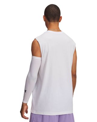 Polera sin manga Basketball para Hombre Curry tour Blanco Under Armour