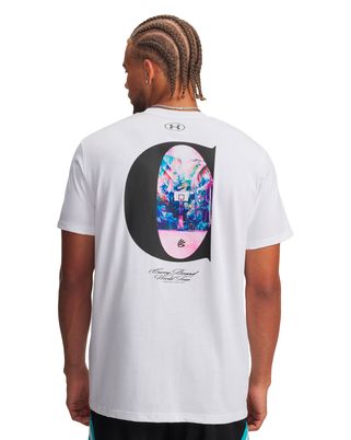 Polera manga corta Basketball para Hombre Curry Tour Blanco Under Armour