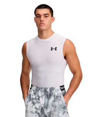 Primera Capa de Entrenamiento para Hombre HG Blanco Under Armour