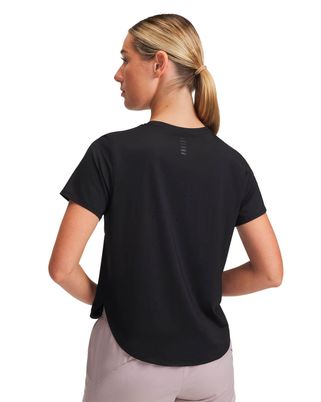 Polera manga corta Running para Mujer Launch Elite Negro Under Armour