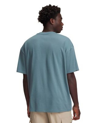 Polera manga corta Lifestyle para Hombre Heavyweight Oversized Azul Under Armour