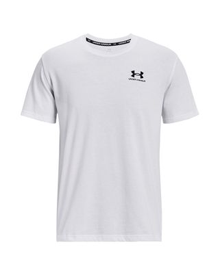 Polera Lifestyle para Hombre Logo Embroidered Heavyweight Blanco Under Armour