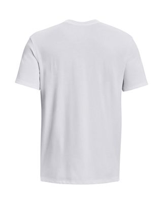 Polera Lifestyle para Hombre Logo Embroidered Heavyweight Blanco Under Armour