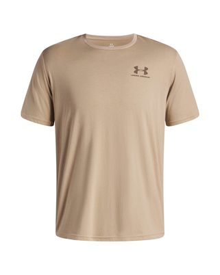 Polera manga corta Lifestyle para Hombre Left Chest Logo Café Under Armour