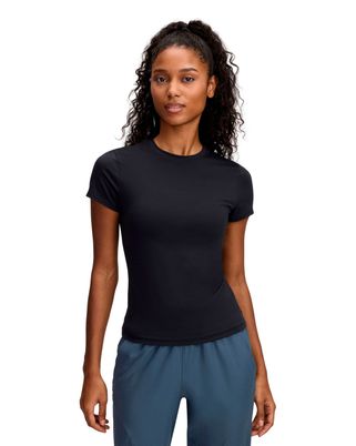 Polera manga corta de de entrenamiento para Mujer Meridian Core Negro Under Armour