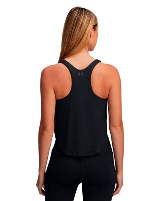 Polera sin manga 2 en 1 de entrenamiento para mujer Motion negro Under Armour