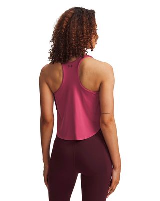 Polera sin manga 2 en 1 de entrenamiento para mujer Motion rojo Under Armour