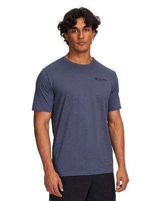 Polera manga corta de entrenamiento para hombre Project Rock gris Under Armour