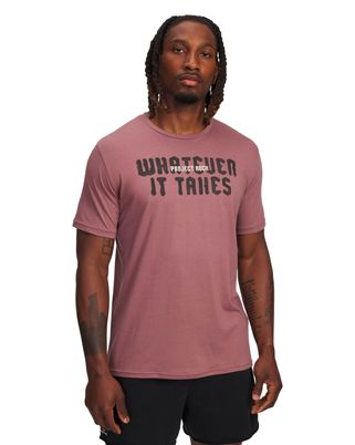 Polera manga corta de entrenamiento para hombre Project Rock café Under Armour