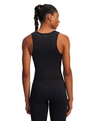 Polera sin mangas de entrenamiento para mujer Project Rock negra Under Armour