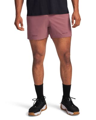 Short de entrenamiento para hombre Project Rock Ultimate rojo Under Armour