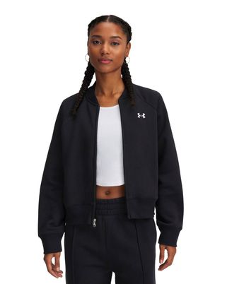 Chaqueta Under Armour Rival fleece bomber negro para mujer