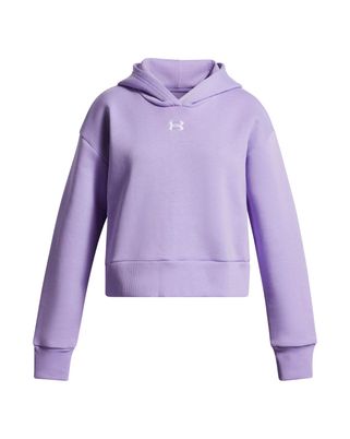 Polerón Lifestyle para niña Rival Fleece Crop morado Under Armour