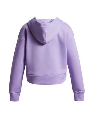 Polerón Lifestyle para niña Rival Fleece Crop morado Under Armour