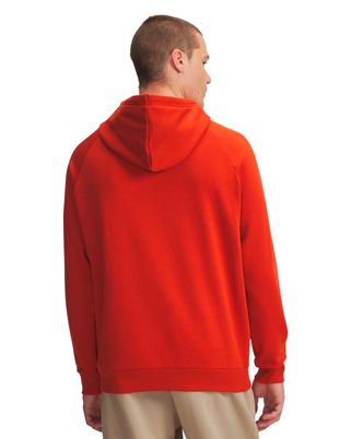 Polerón Lifestyle para hombre Rival Fleece Logo naranjo Under Armour