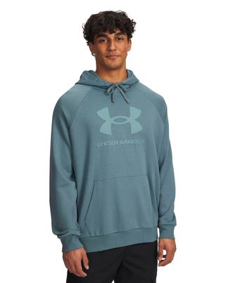 Polerón Lifestyle para hombre Rival Fleece Logo azul Under Armour