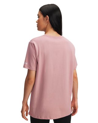 Polera manga corta Lifestyle para mujer Rival Oversized Campus rosado Under Armour