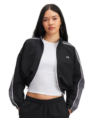 Chaqueta Lifestyle para mujer Rival Swoven negro Under Armour