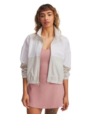 Chaqueta Lifestyle para mujer Rival Woven blanco Under Armour