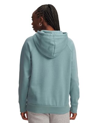 Polerón Lifestyle para mujer Rival Fleece Big Logo verde Under Armour